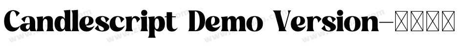 Candlescript Demo Version字体转换